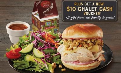 Festive Chicken on a Kaiser Special at Swiss Chalet