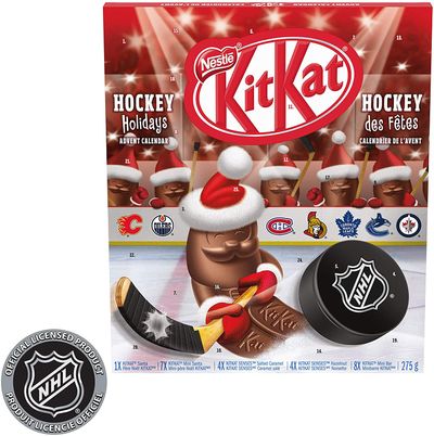 Nestlé KITKAT Hockey Holidays NHL Advent Calendar 275 g On Sale for $ 9.09 (Save $ 3.90) at Amazon Canada