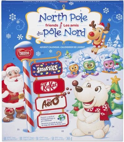 NESTLÉ Smarties, AERO, and KITKAT Advent Calendar 365 g On Sale for $ 9.09 (Save $ 3.02) at Amazon Canada