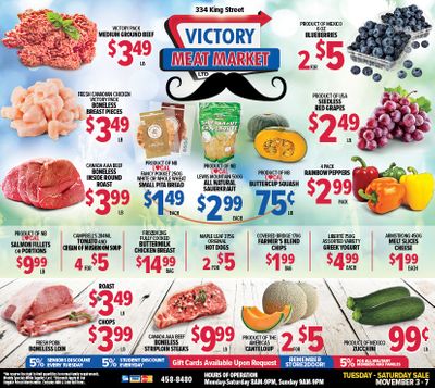 Victory Meat Market Flyer November 3 to 7