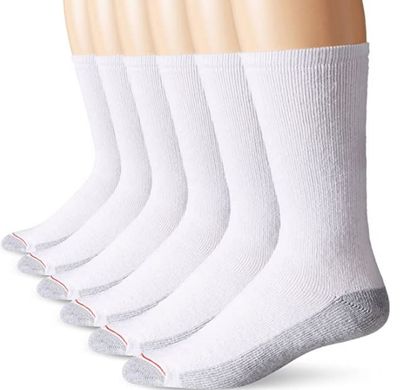 Hanes Men's 6-Pack FreshIQ Sport Cuts Crew Socks For $9.99 At Amazon Canada