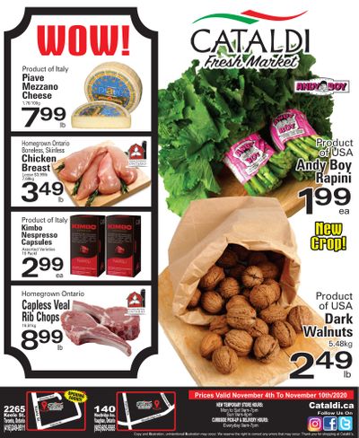 Cataldi Fresh Market Flyer November 4 to 10