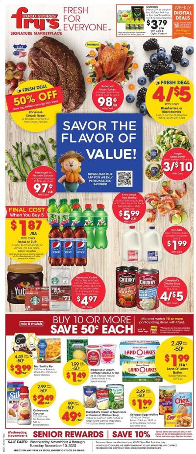 Fry’s (AZ) Weekly Ad Flyer November 4 to November 10 Fry’s (AZ) Weekly Ad Flyer November 4 to November 10