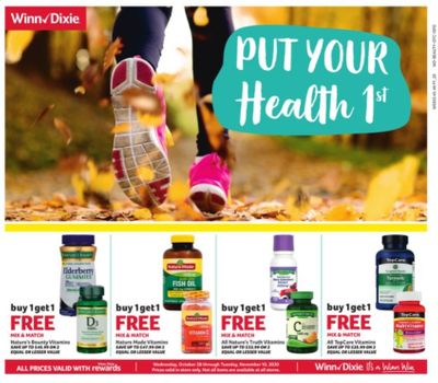 Winn Dixie (AL, FL, GA, LA, MS) Weekly Ad Flyer October 28 to November 10