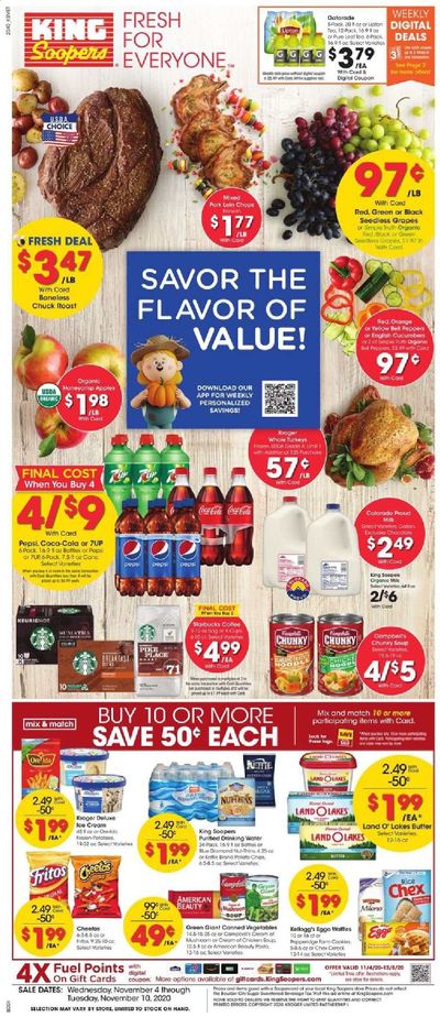 King Soopers (CO, WY) Weekly Ad Flyer November 4 to November 10