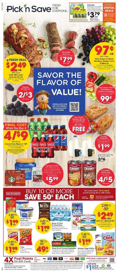 Pick ‘n Save Weekly Ad Flyer November 4 to November 10
