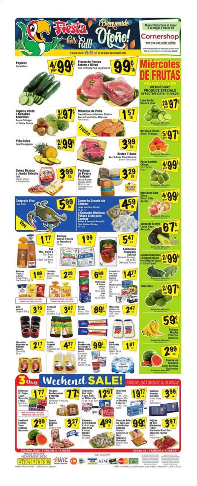 Fiesta Mart (TX) Weekly Ad Flyer November 4 to November 10