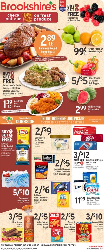 Brookshires Weekly Ad Flyer November 4 to November 10
