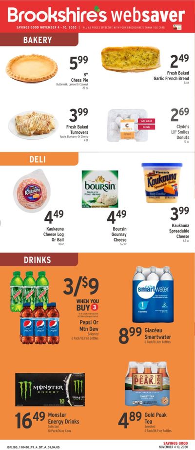 Brookshires Weekly Ad Flyer November 4 to November 10