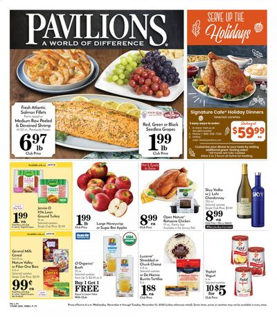 Pavilions (CA) Weekly Ad Flyer November 4 to November 10