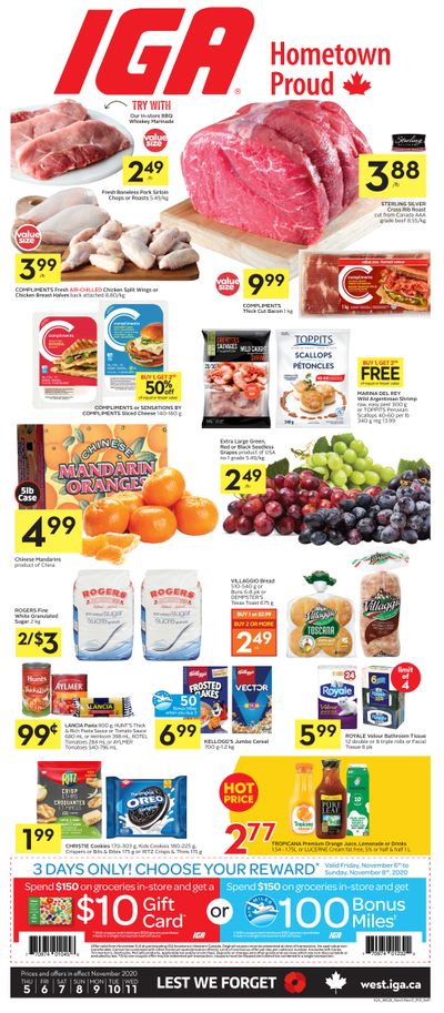 IGA (West) Flyer November 5 to 11