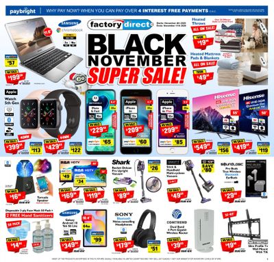 Factory Direct Flyer November 4 to 11