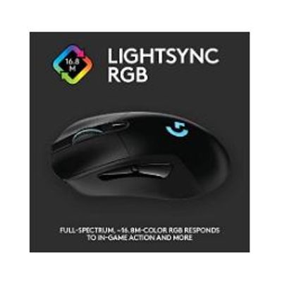 Logitech G703 Lightspeed Wireless Gaming Mouse W/ Hero 25K Sensor, PowerPlay Compatible, Lightsync RGB, Lightweight 95G+10G Optional, 100-25, 600 DPI, Rubber Side Grips At $ 79.990 for Amazon Canada