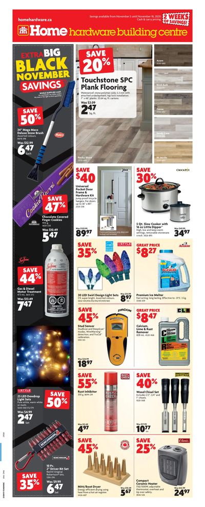 Home Hardware Building Centre (ON) Flyer November 5 to 18