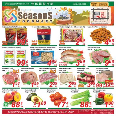 Seasons Food Mart (Brampton) Flyer September 13 to 19