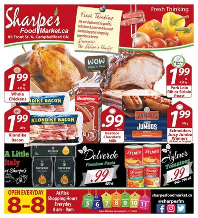 Sharpe's Food Market Flyer November 5 to 11