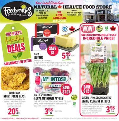 Foodsmiths Flyer November 5 to 12