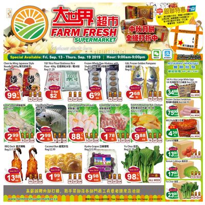 Farm Fresh Supermarket Flyer September 13 to 19