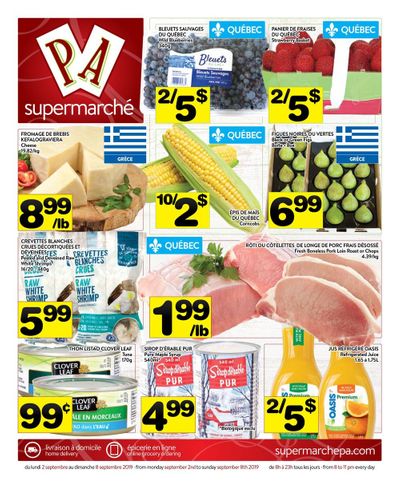 Supermarche PA Flyer September 2 to 8