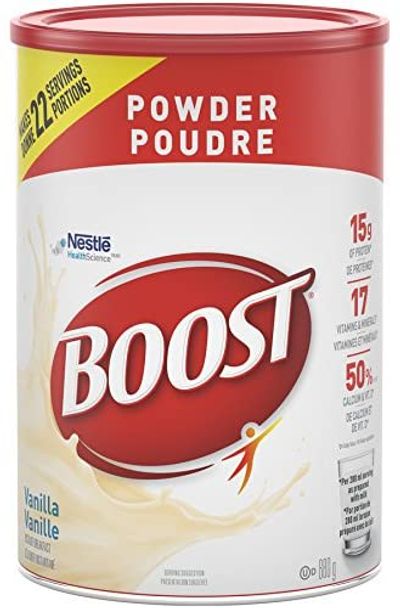 Boost Powder- Vanilla Instant Breakfast Drink Mix, 880 g Canister On Sale for $ 9.56 at Amazon Canada