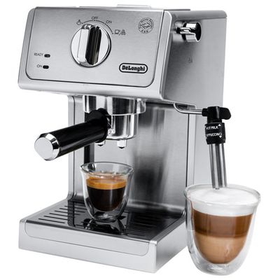 De'Longhi Manual Espresso & Cappuccino Machine - Silver On Sale for $149.98 at Best Buy Canada