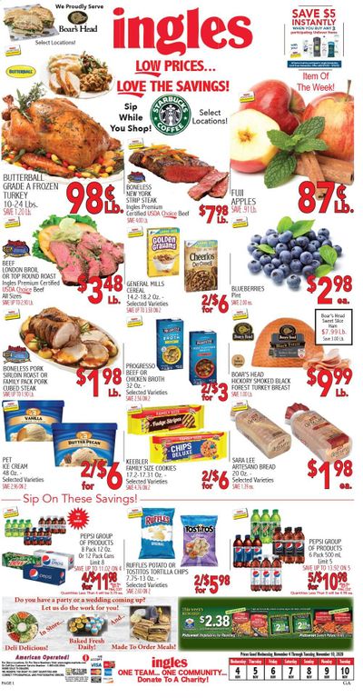 Ingles Weekly Ad Flyer November 4 to November 10 Ingles Weekly Ad Flyer November 4 to November 10