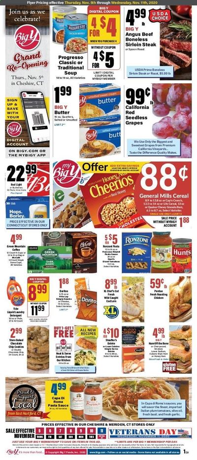 Big Y (CT) Weekly Ad Flyer November 5 to November 11