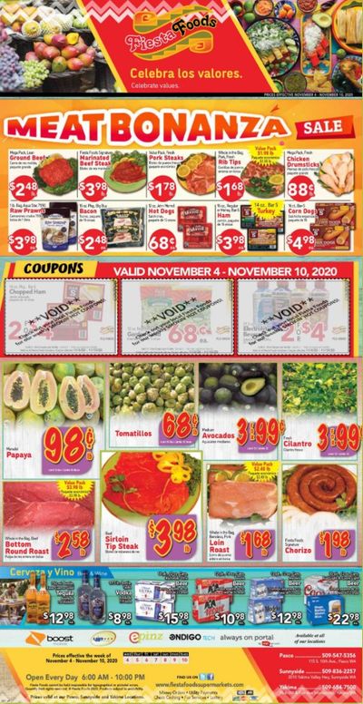 Fiesta Foods SuperMarkets Weekly Ad Flyer November 4 to November 10