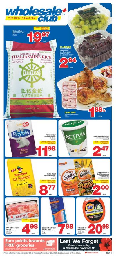 Real Canadian Wholesale Club Flyer November 6 to 12