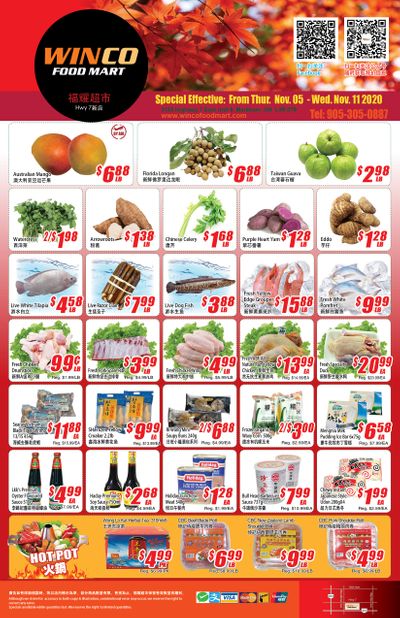 WinCo Food Mart (HWY 7) Flyer November 5 to 11