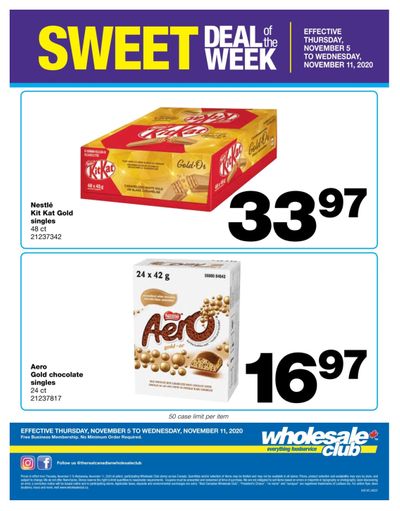 Wholesale Club Sweet Deal of the Week Flyer November 5 to 11