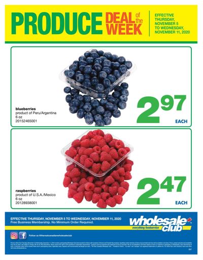 Wholesale Club (ON) Produce Deal of the Week Flyer November 5 to 11