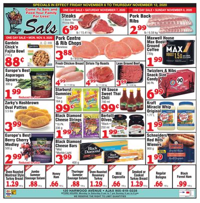 Sal's Grocery Flyer November 6 to 12