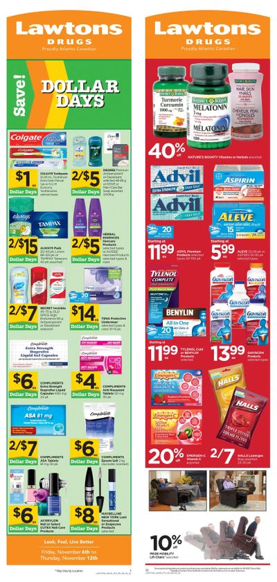 Lawtons Drugs Flyer November 6 to 12