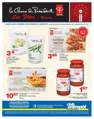 Wholesale Club (QC) Flyer November 5 to January 6