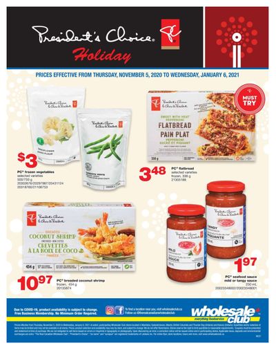 Wholesale Club (West) Flyer November 5 to January 6