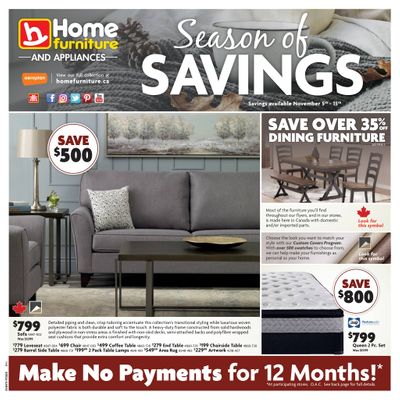 Home Furniture (BC) Flyer November 5 to 15