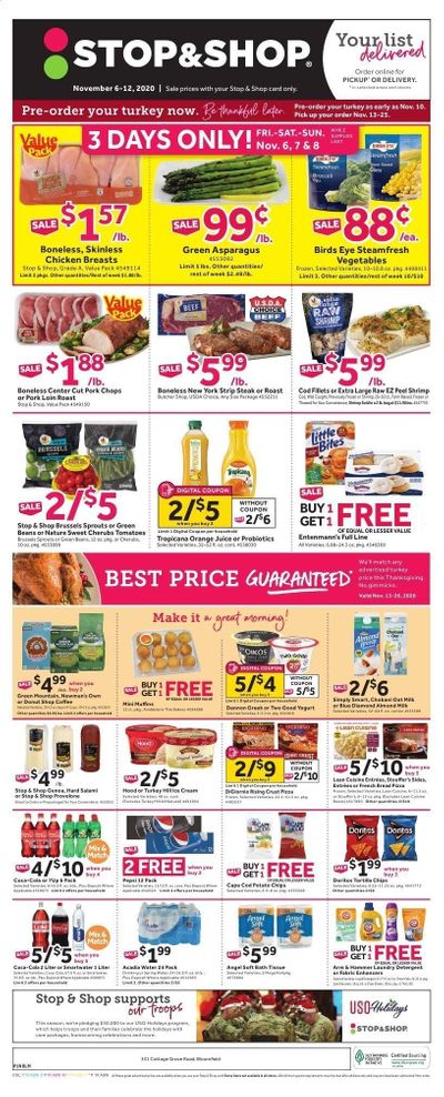 Stop & Shop (CT) Weekly Ad Flyer November 6 to November 12 Stop & Shop (CT) Weekly Ad Flyer November 6 to November 12