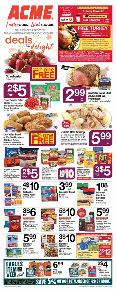 ACME Weekly Ad Flyer November 6 to November 12