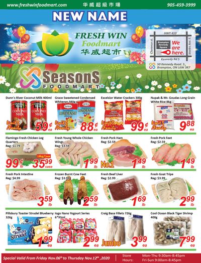 Seasons Food Mart (Brampton) Flyer November 6 to 12