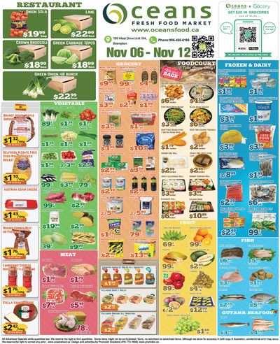Oceans Fresh Food Market (Brampton) Flyer November 6 to 12 Oceans Fresh Food Market (Brampton) Flyer November 6 to 12