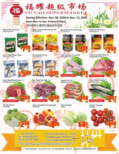 Fu Yao Supermarket Flyer November 6 to 12