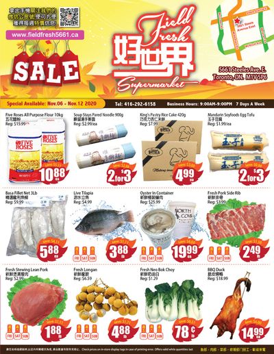 Field Fresh Supermarket Flyer November 6 to 12