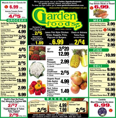 Garden Foods Flyer September 13 to 19