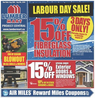 Lumber Mart Flyer August 28 to September 8