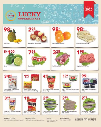 Lucky Supermarket (Winnipeg) Flyer November 6 to 12