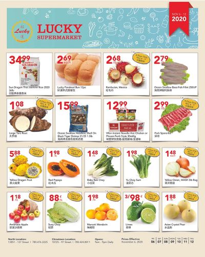 Lucky Supermarket (Edmonton) Flyer November 6 to 12