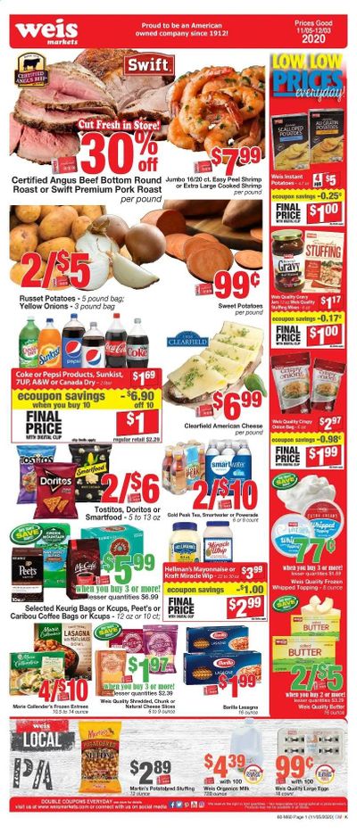 Weis Weekly Ad Flyer November 5 to December 3