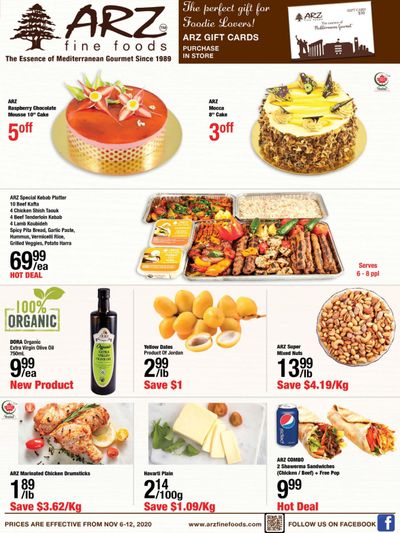 Arz Fine Foods Flyer November 6 to 12