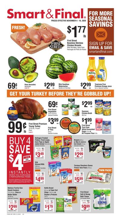 Smart & Final Weekly Ad Flyer November 4 to November 10